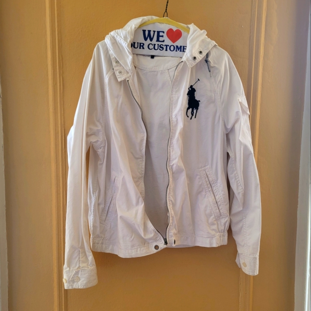 Polo Ralph Lauren Mens White Big Pony cotton sz M